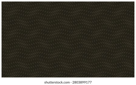 Intricate swirling circular geometric pattern forming continuous wavelike shapes in brown tones