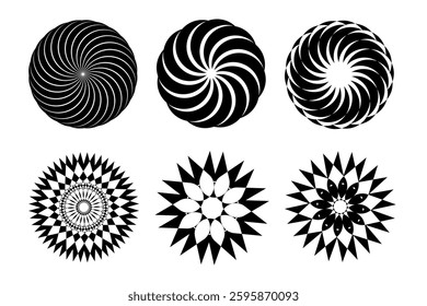 Intricate Symmetrical Mandala Patterns and Geometric and Aesthetic Designs