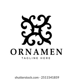Intricate and symmetrical ornamental design Suitable for brands engaged in interior design, architecture, or art products