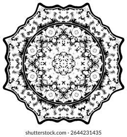 Intricate Teal Mandala Design for Spiritual Practices and Social Media