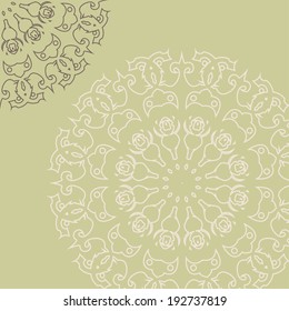 Intricate template with elegant lacy elements