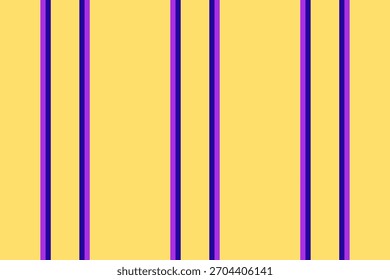 Linhas de fundo de textura intrincadas, padrão têxtil colorido vertical. Listra de tecido vetorial geométrico sem costura na paleta de cores amarelas e roxas.