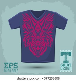 Intricate Tribal shirt print design