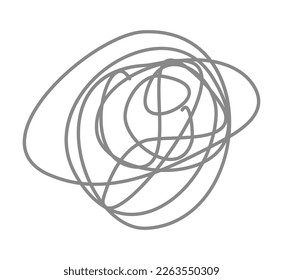 Komplexe, abstrakte, von Hand gezeichnete, Vektorgrafik-Doodle-Linie.