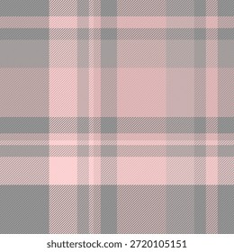 Tela de Vector intrincado a cuadros, revisión del patrón de textura grunge. Pixel textil tartán de fondo sin costuras en la paleta de colores claros y grises.