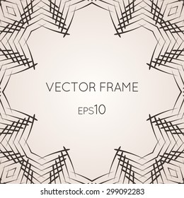Intricate vector frame