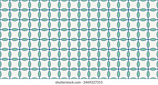 An intricate and vibrant geometric tile pattern featuring a mix of shapes and colors. For backgrounds, design projects, and decorative purposes, the pattern showcases a blend of symmetry and color.