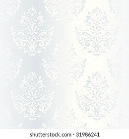 Intricate white satin wedding pattern (vector); a JPG version is also available