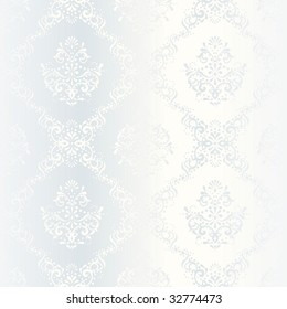 Intricate white satin wedding pattern (vector); a JPG version is also available