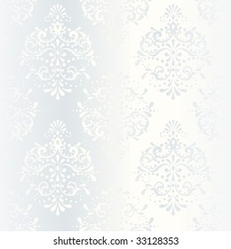 Intricate white satin wedding pattern(vector); a JPG version is also available