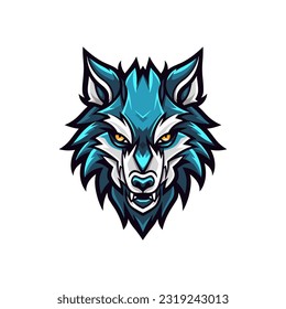 Intricate wolf head hand drawn logo design illustration. Captivating and powerful symbol of strength and resilience