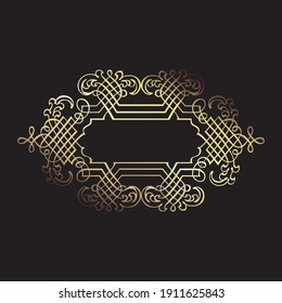 intricate yet beautiful gold frame