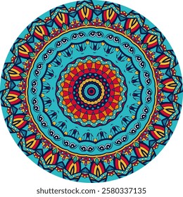 Intricately Detailed Mandala for Mindful Meditation