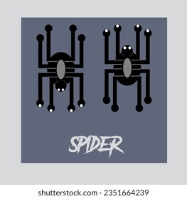 Intriguing Arachnid Elegance: Spider Vector