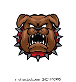 Intriguing design o pitbull head vintage illustration, conveying a mix of determination and intensity, ideal for bold logo, icon, and mascot.