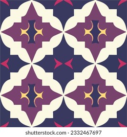 Intriguing pattern resembling a flower, characterized by a seamless design perfect for fabric printing. The intricate fractal muqarnas in the background adds an artistic touch.