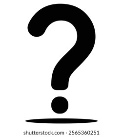 Intriguing Question Mark. Mark Question. A questioning symbol hovers with uncertainty, seeking clarification and resolution.. Help icon, service chat sign button, customer support icon. Design eps 10