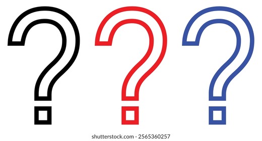 Intriguing Question Mark. Mark Question. A questioning symbol hovers with uncertainty, seeking clarification and resolution.. Help icon, service chat sign button, customer support icon. Design eps 10