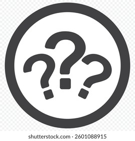 Intriguing Question Mark. Mark Question. A questioning symbol hovers with uncertainty, seeking clarification and resolution. EPS 10.