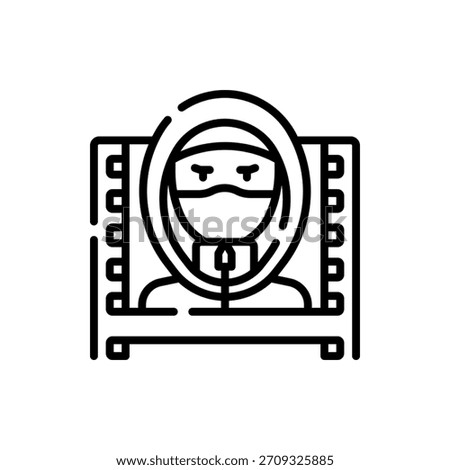 Intriguing vector symbol for crime genre, suitable for mystery, detective, and thriller designs