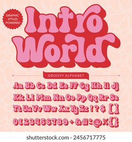 Intro World Retro Vintage Display bold Font alphabet