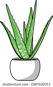 Introducing 'Aloe Vera Tranquility': This artwork elegantly portrays the soothing presence of the Aloe Vera plant, capturing its distinctive leaves and natural allure. Ideal for plant enthusiasts.