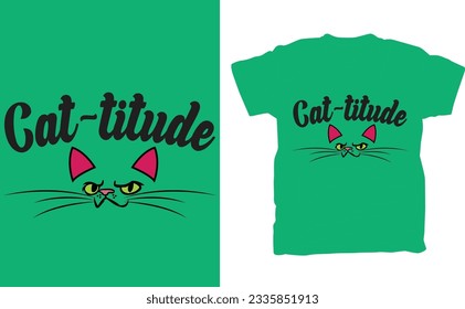 Introducing the "Cat-titude Cat T-Shirt," a purrfect blend of feline charm and attitude! This trendy and playful t-shirt is the ultimate choice for cat lovers who want to showcase their love for their