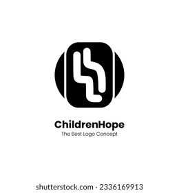 Mit dem Logo "Children Hope", einem auffallenden und zeitgenössischen Design, das das Wesen des Schutzes, der Fürsorge und der Einheit verkörpert. Dieses einzigartige und trendige abstrakte Logo für Ihr Unternehmen.