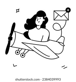 Introducing the customizable glyph illustration of email delivered 