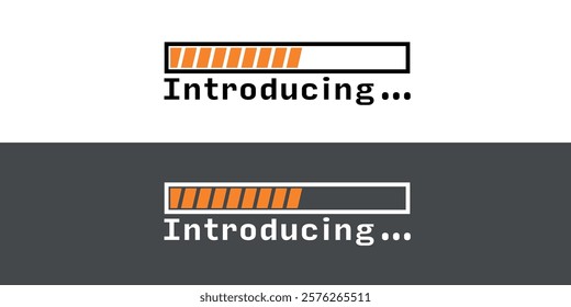 "Introducing" with download status bar