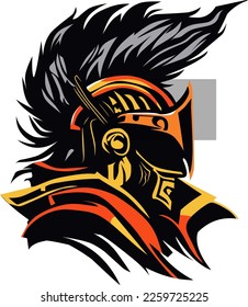 Introducing a fierce and powerful vector illustration of a Spartan warrior, perfect for any esport logo design. The detailed design features a muscular warrior in full battle gear, ready for action.