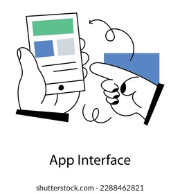 Introducing the latest flat illustration of app interface