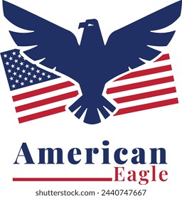 Introducing a majestic American eagle logo, symbolizing strength and freedom. Perfect for patriotic brands, wildlife organizations, and sports teams. Soar to new heights with this iconic design!