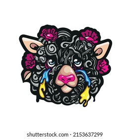 Introducing a must-have for print designers. A colorful cartoon print for t-shirts. Impress clients with humor and playfulness. Download now and elevate designs.