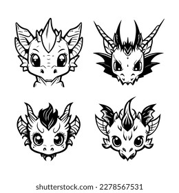 Introducing our adorable dragon mascot collection. Hand drawn with love, these illustrations are sure to add a touch of cuteness to any project