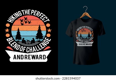 Introducing our best hiking t-shirt design, the ultimate addition to your hiking wardrobe! This t-shirt features a unique and eye-catching graphic that captures the essence of hiking perfectly.