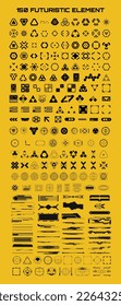Introducing our latest collection of 150 futuristic shape icons in EPS vector file format, perfect for designers and creatives looking to add a touch of modernity to their projects.