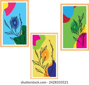 Introducing our Minimal Natural Botanical Wall Art Vector Set, where the serene beauty of nature meets the simplicity of minimalist design