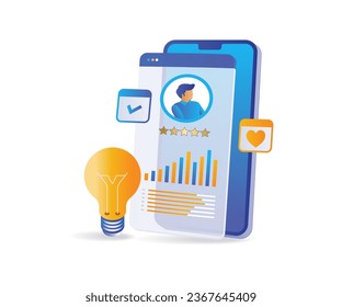 Introducing personal branding flat illustration concept