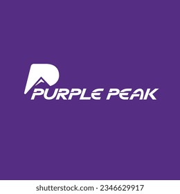 Introducing the Purple Peak Logo! This vibrant and eye-catching design is perfect for businesses looking to make a bold statement. Get noticed with the Purple Peak Logo today!