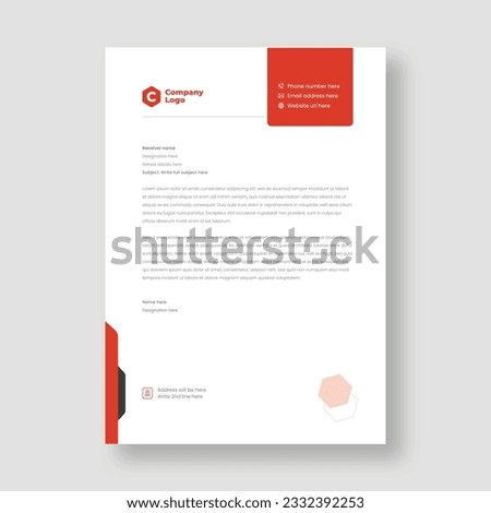 Introducing a sleek Free PSD Modern Business and Corporate Letterhead Template from Shutterstock. Create professional, customized letterheads with ease.