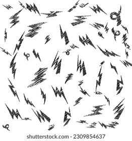 Introducing Thunder Scribble Pattern, a collection of energetic and versatile patterns inspired by the raw power and beauty of thunderstorms.