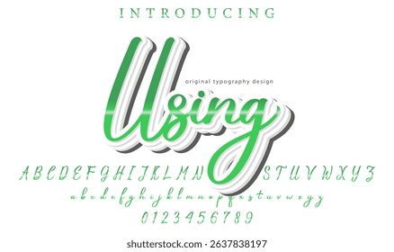 Introducing Using Modern Script Font – Elegant Handwritten Style for Creative Design Projects