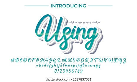 Introducing Using Script Font with Elegant Handwritten Typography Design for Creative Projects