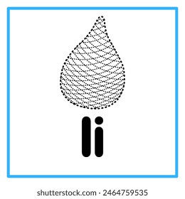 Introduction to the alphabet with examples. I is for ita palm. Suitable for children's practice and great for toddlers' flash cards