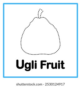 Introduction to the alphabet with examples. U is for ugli fruit. Suitable for children's practice and great for toddlers' flash cards