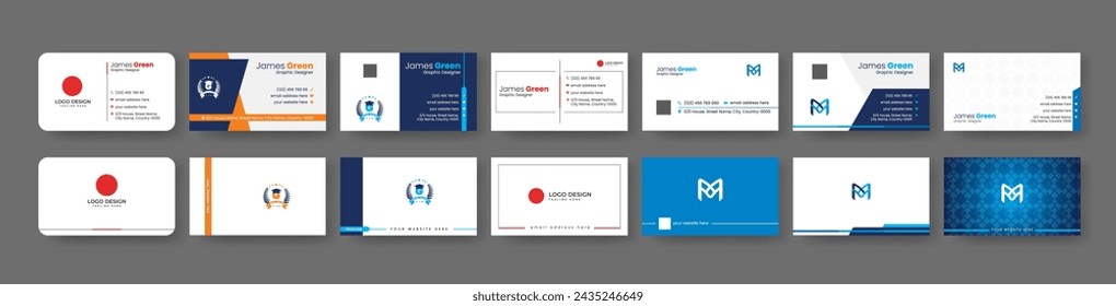 Introduction Business Card for Own Business. Simple Business Card Layout