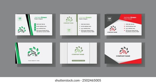 Introduction Business Card for Own Business. Simple Electrician Business Card Layout