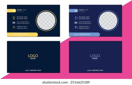 Introduction Business Card for Own Business. Simple Business Card Layout