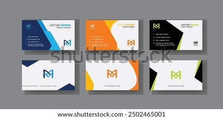Introduction Business Card for Own Business. Simple Electrician Business Card Layout